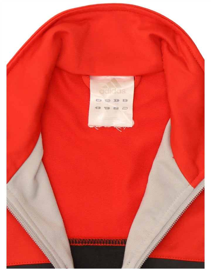 Adidas Veste de survêtement pour homme UK 36/38 Petit Rouge Colorblock Polyester