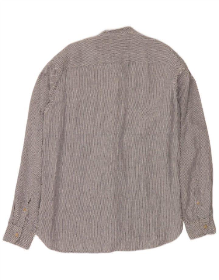 TIMBERLAND Chemise Regular Fit Homme Lin à Rayures Bleues Larges