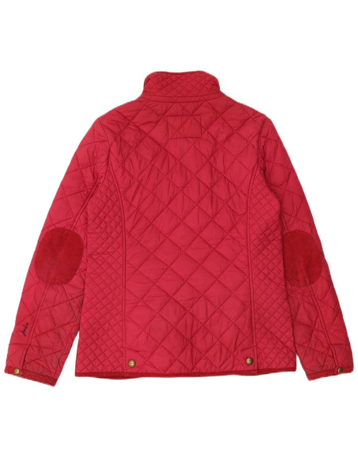 Joules Veste matelassée pour femme UK 12 Polyester rose moyen