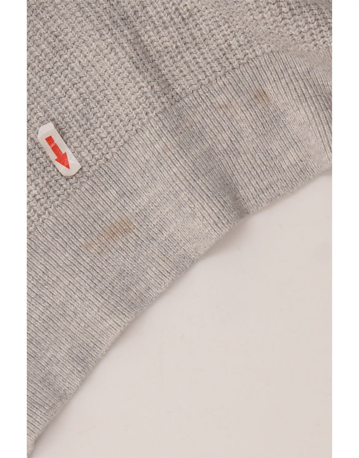 Superdry Pull Ras du Cou Pull Homme Gris Moyen Coton