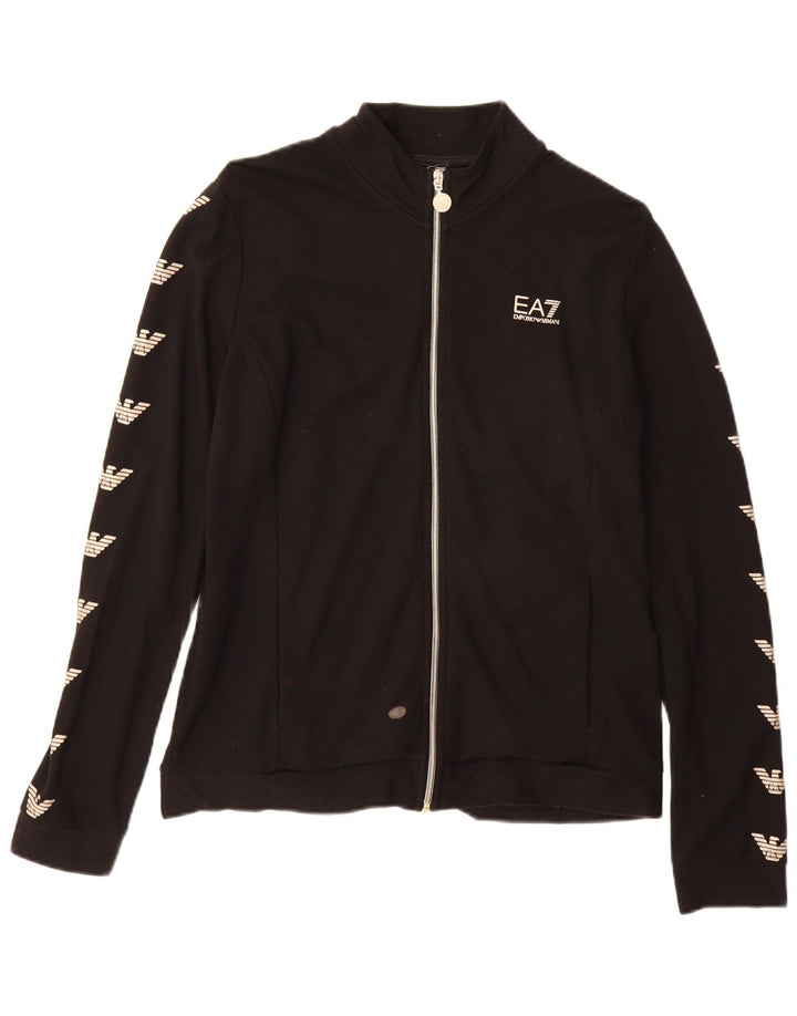 EMPORIO ARMANI Veste de survêtement graphique pour garçon 15-16 ans XL Noir