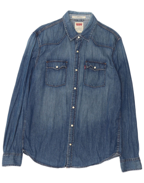 Levi's Chemise en Jean Modern Fit Homme Bleu Coton