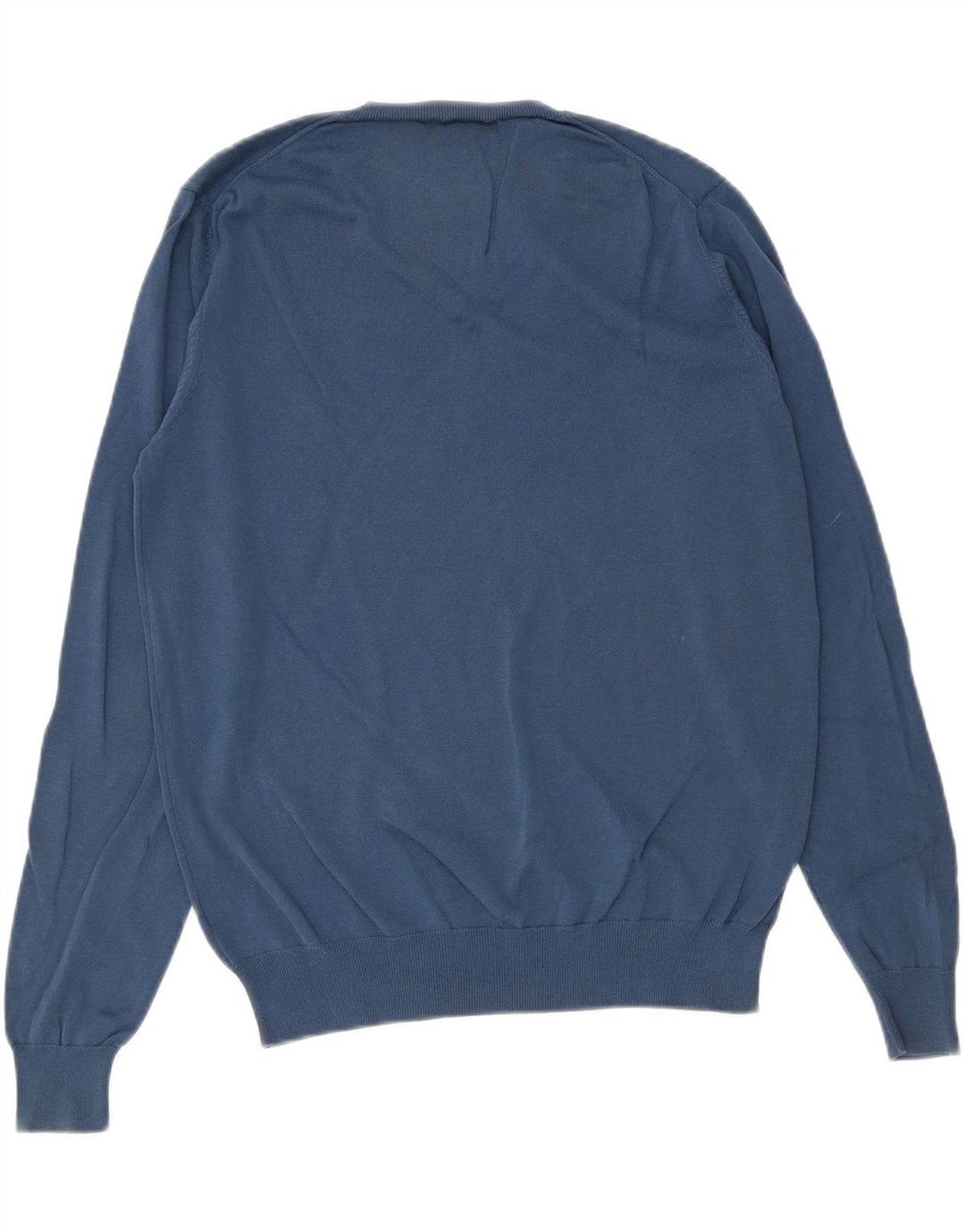 Sun68 Pull col V pour homme en coton bleu Taille L
