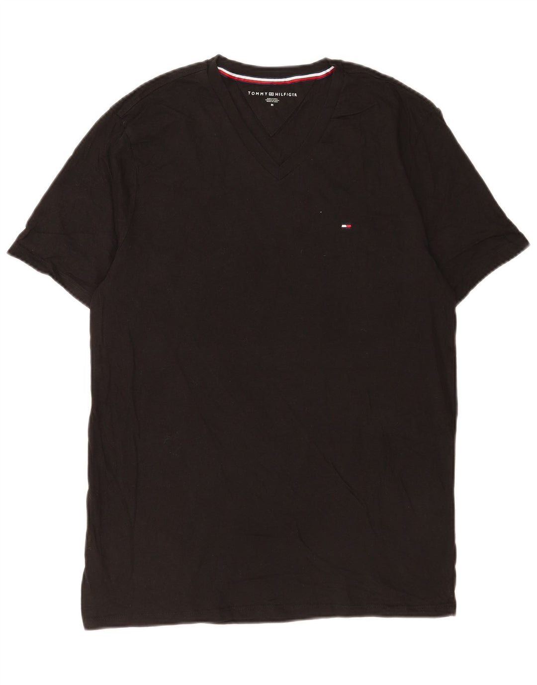 Tommy Hilfiger T-Shirt Homme Noir Moyen Coton