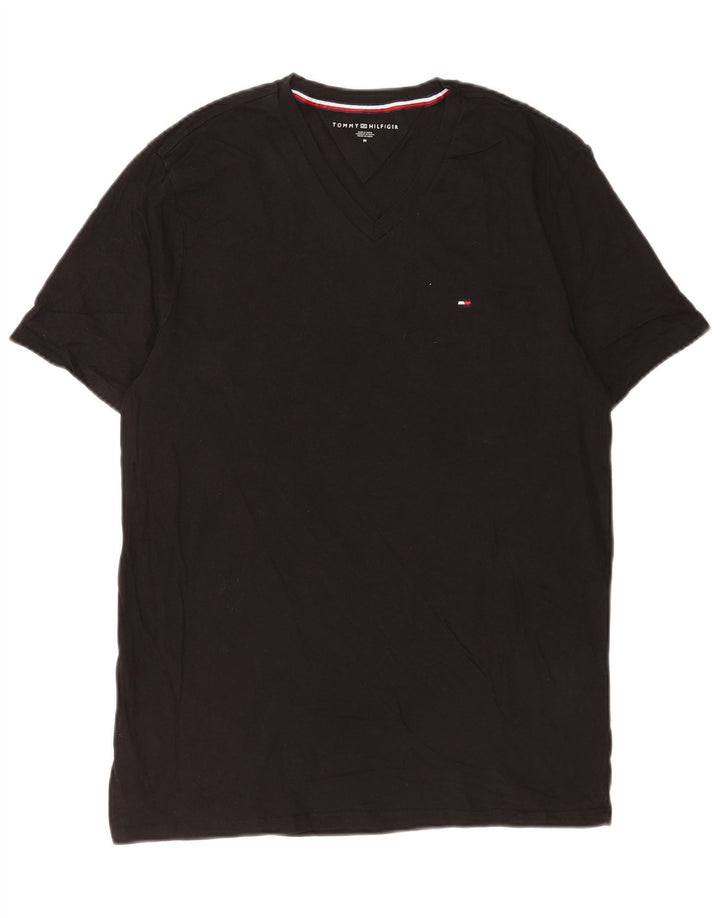 Tommy Hilfiger T-Shirt Homme Noir Moyen Coton