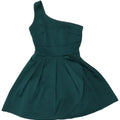 WAREHOUSE Robe asymétrique pour femme UK 8 Petit Vert Polyester