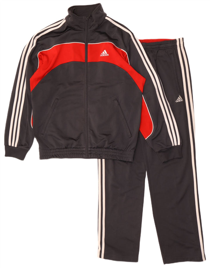 Adidas Survêtement complet pour homme UK 36/38 Petit Gris Colorblock Polyester