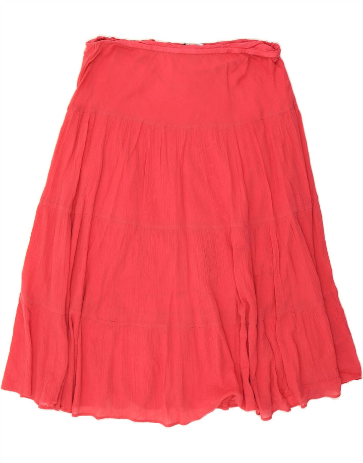 CHAPS Womens Flared Skirt UK 18 XL W38  Red Cotton Vintage Chaps and Second-Hand Chaps from Messina Hembry 
