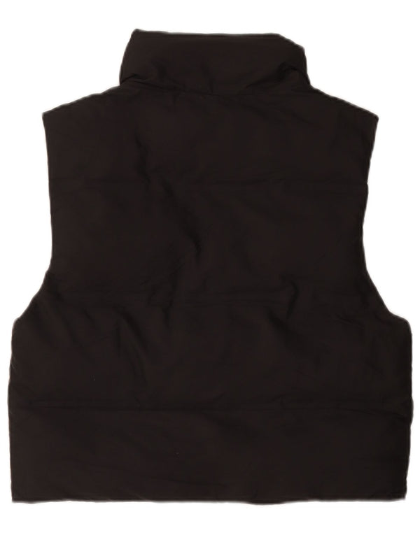 Zara Femme Gilet Rembourré Oversize UK 6 XS Noir Polyester
