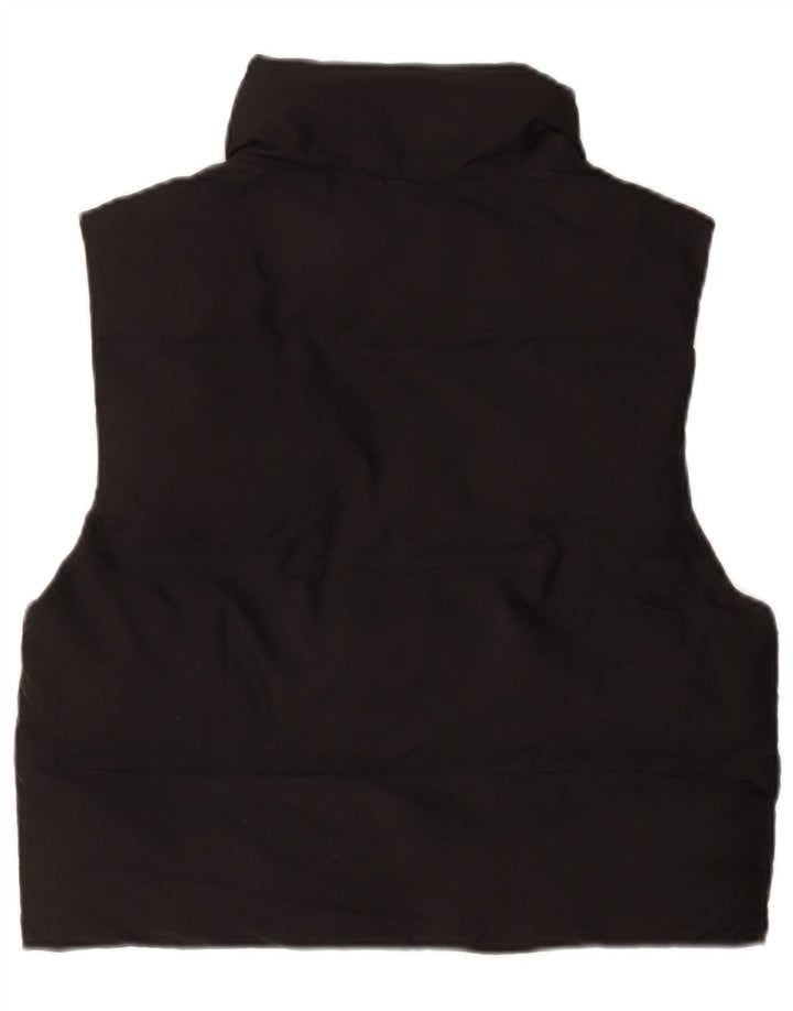 Zara Femme Gilet Rembourré Oversize UK 6 XS Noir Polyester