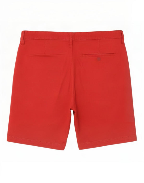 Marks & Spencer Short Chino Homme Large W34 Rouge Coton