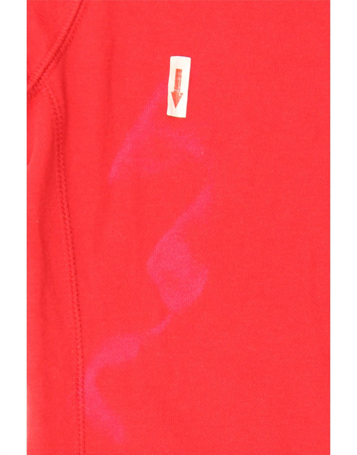 Champion Veste de survêtement pour femme UK 10 Small Rouge Coton