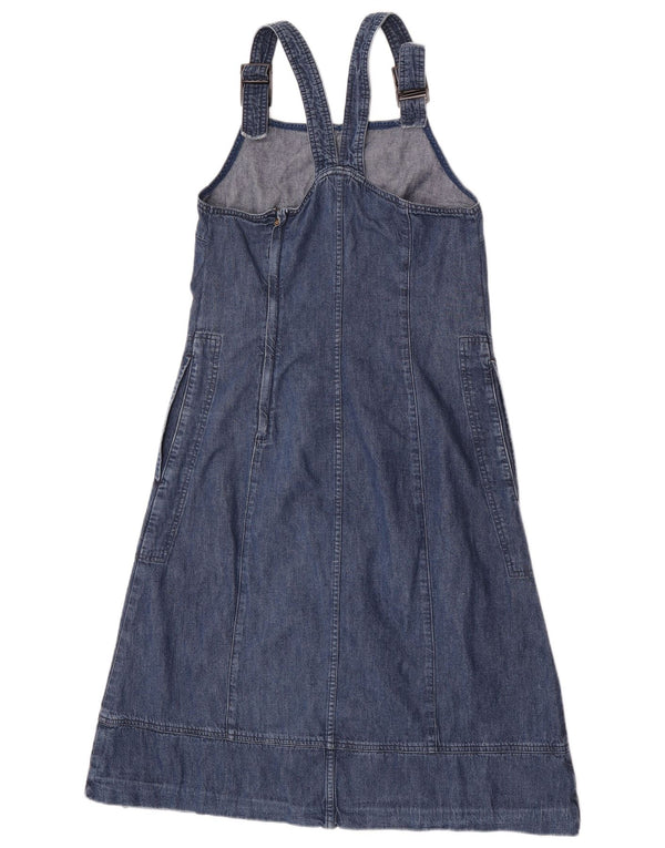 Robe en jean sans manches pour femme Benetton UK 12 Coton bleu marine moyen