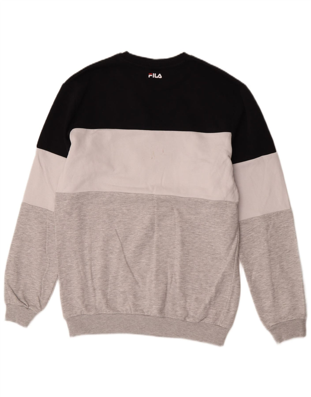 Fila Homme Graphic Sweatshirt Jumper Petit Multicolore Colourblock Coton
