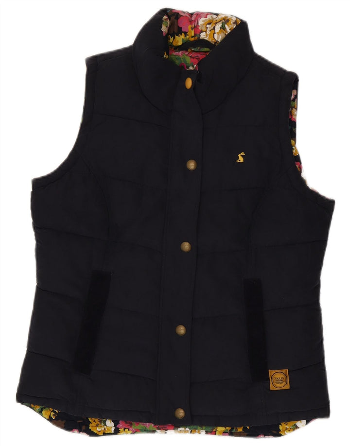 Joules Gilet rembourré pour femme UK 12 Medium Bleu marine Polyester