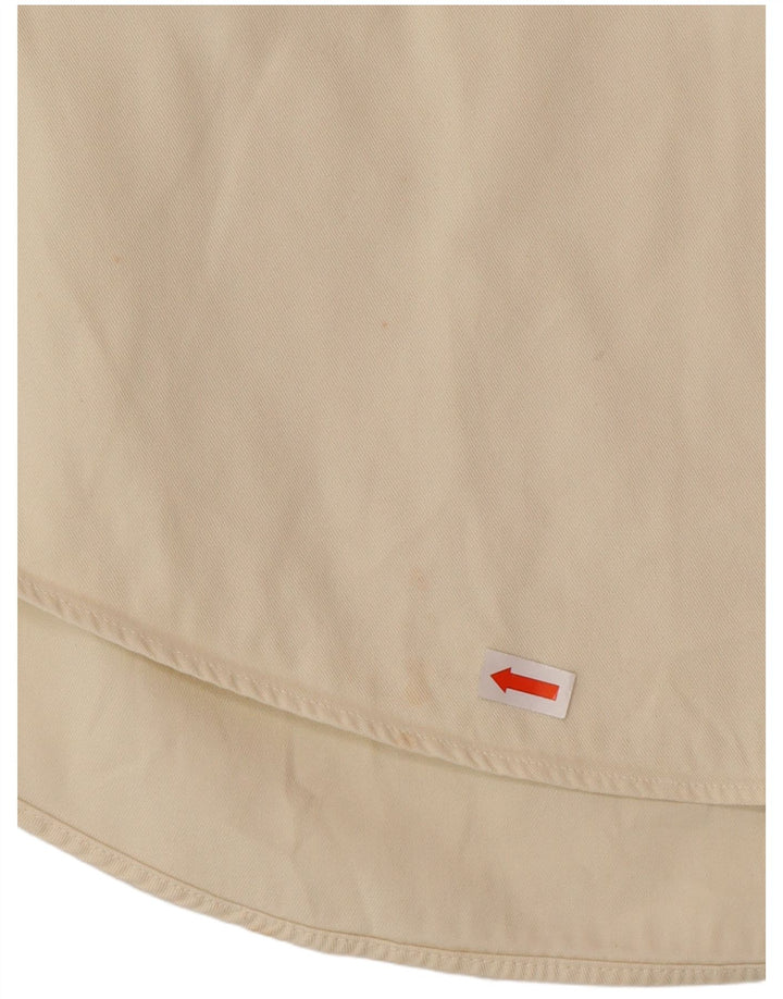 STONE ISLAND Chemise Homme 2XL Blanc Cassé Coton Classique