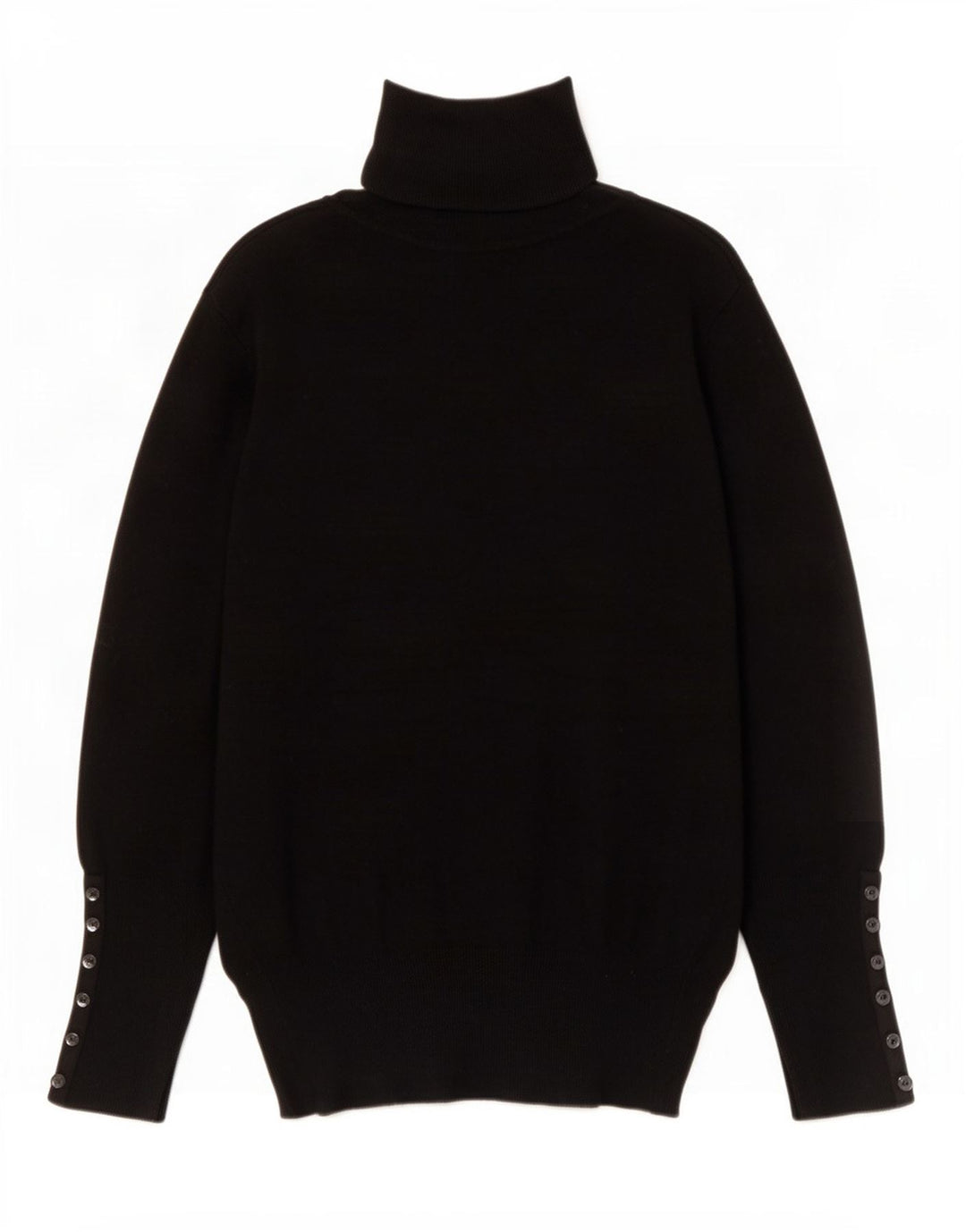 Zara Pull col roulé pour femme UK 14 Large Rayonne noire