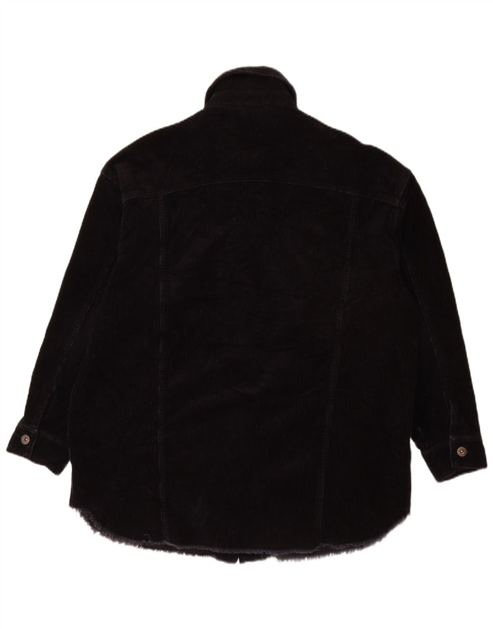 Zara Femme UK 10 Petit Coton Noir