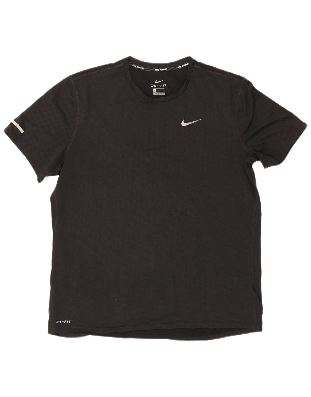 Nike Hommes Dri Fit T-Shirt Haut Large Noir Polyester