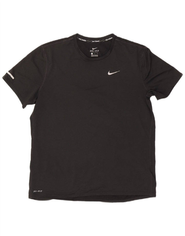Nike Hommes Dri Fit T-Shirt Haut Large Noir Polyester