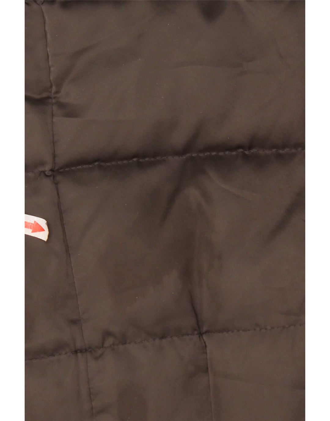 Zara Manteau rembourré à capuche pour femme UK 12 Polyester marron moyen