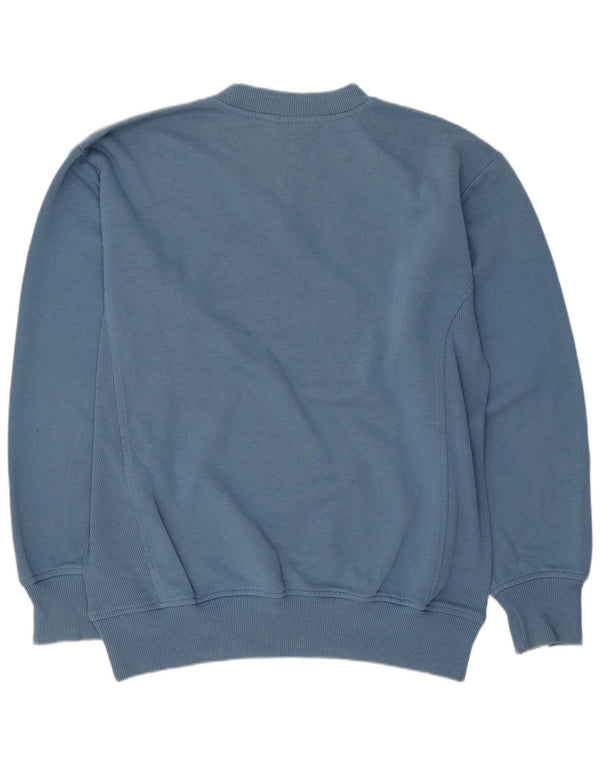 Puma Mens Graphic Loose Fit Sweatshirt Jumper Small Blue Cotton