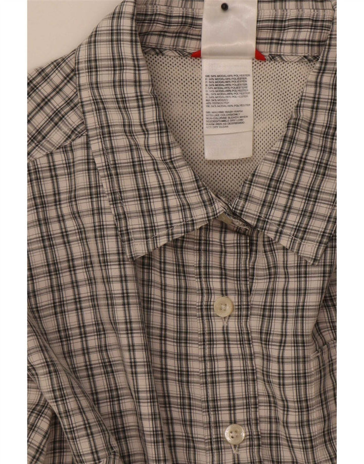 The North Face Chemise Femme UK 14 Polyester Gris Moyen à Carreaux