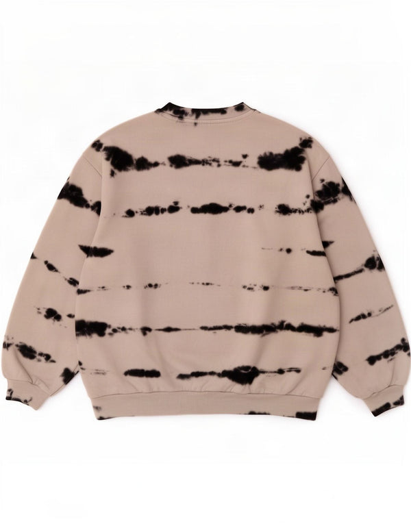 Levi's Sweatshirt Jumper Homme Blanc Cassé Tie Dye Coton