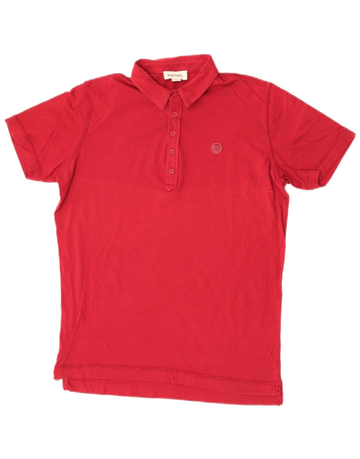 Diesel Polo Homme Petit Bordeaux