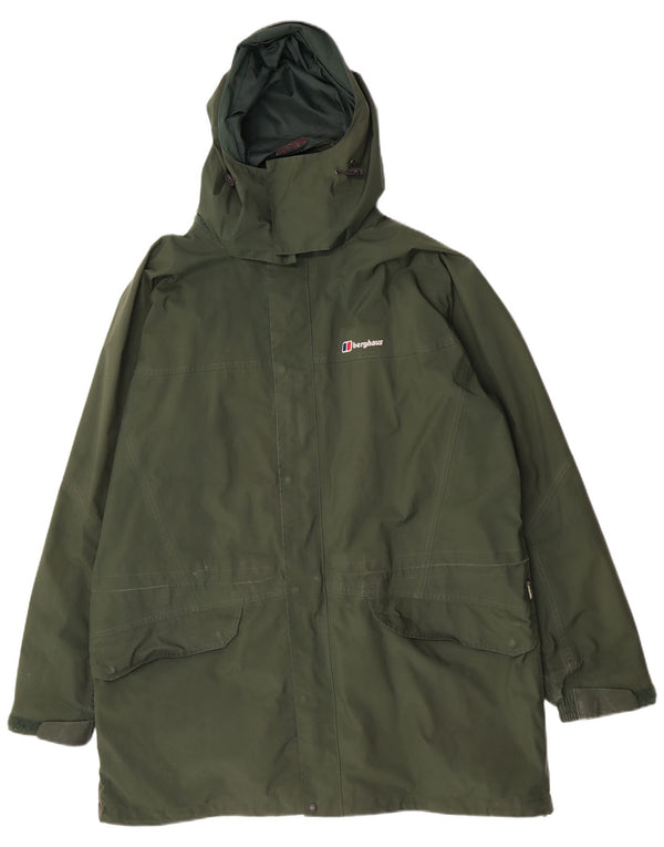 Berghaus Manteau imperméable à capuche pour homme UK 44 2XL Vert Polyester