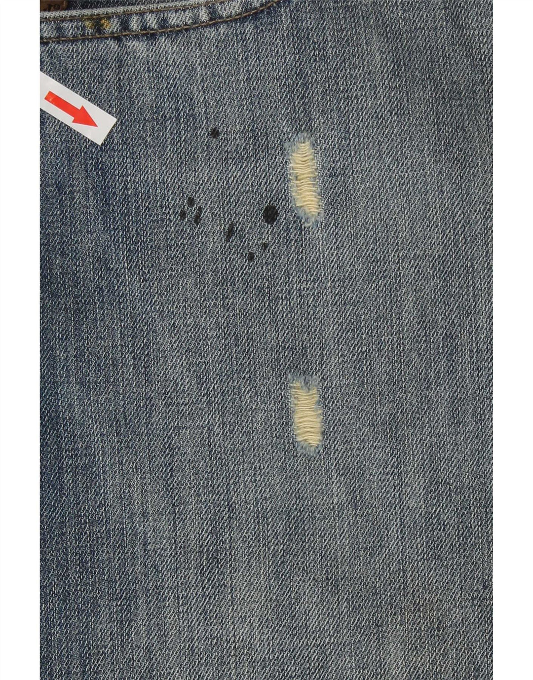 Armani Jean droit vieilli pour homme W36 L30 en coton bleu