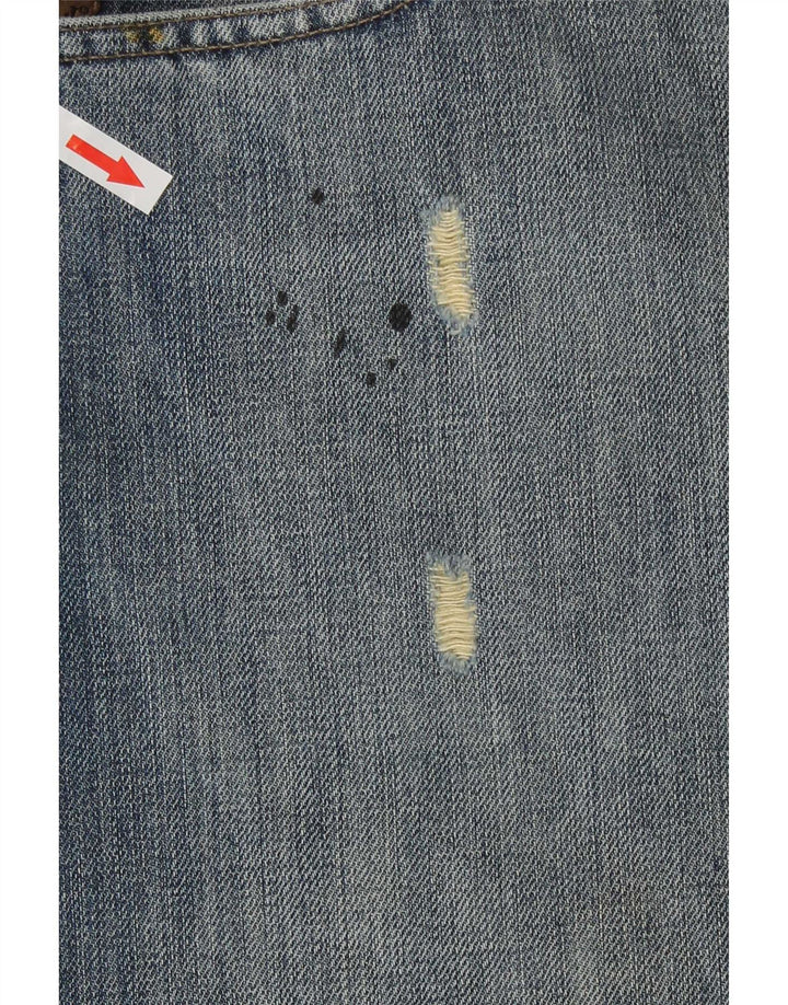 Armani Jean droit vieilli pour homme W36 L30 en coton bleu