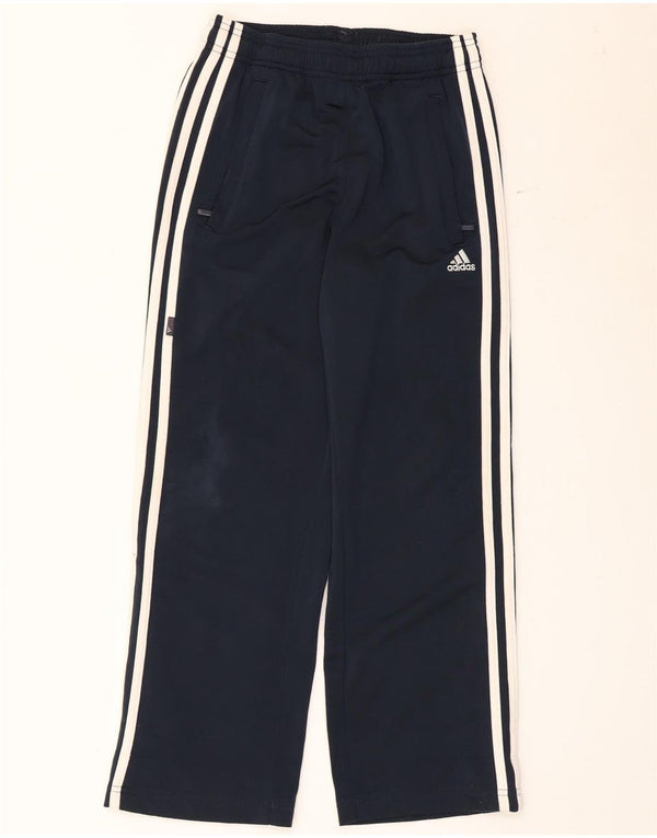Adidas Pantalon de survêtement pour femme UK 4 XS Bleu marine Colorblock Polyester