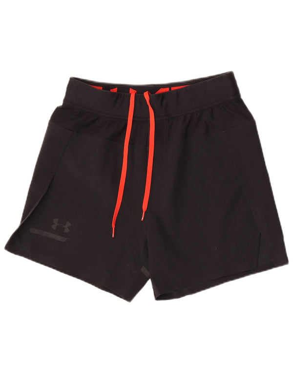 Under Armour Short de sport Heat Gear pour femme UK 10 Small Bleu marine