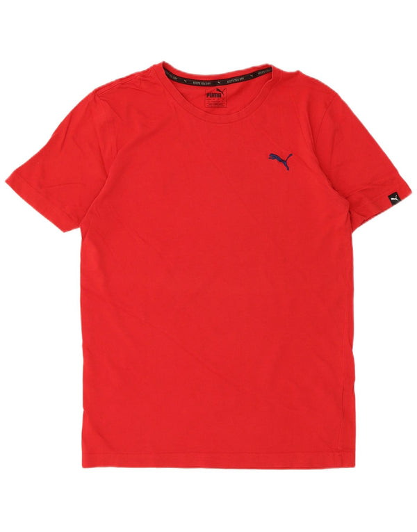 Puma Mens T-Shirt Top Small Red Cotton