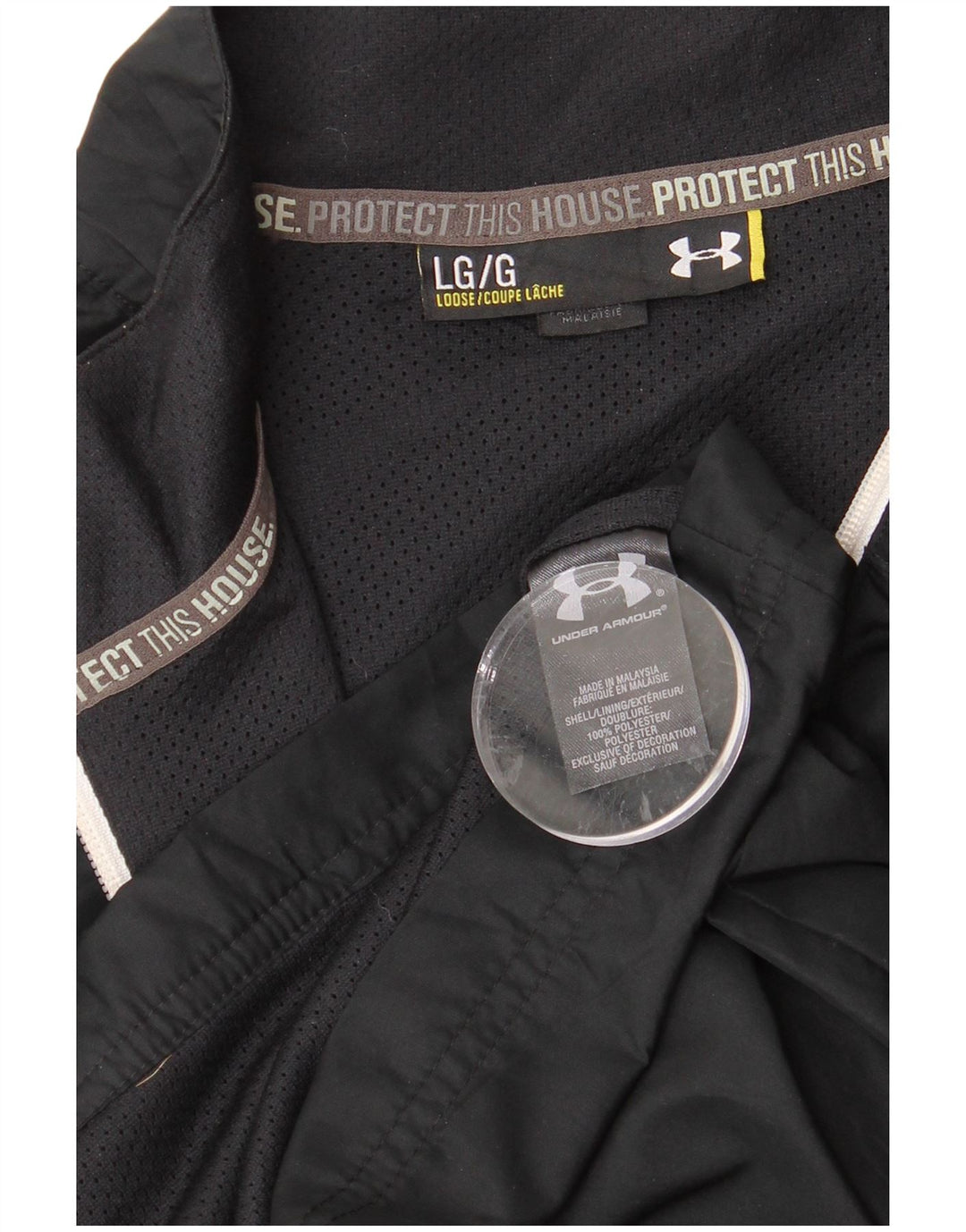 UNDER ARMOUR Veste de survêtement pour homme Large Noir Polyester
