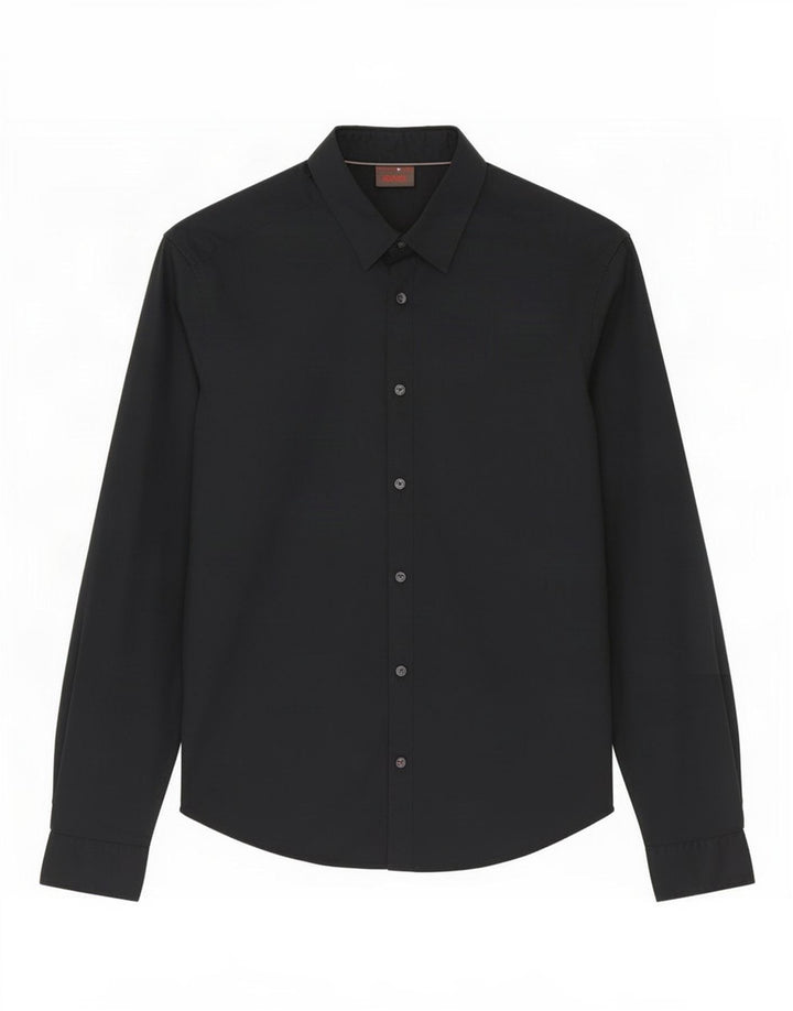 Chemise Homme Esprit Coton Noir Moyen