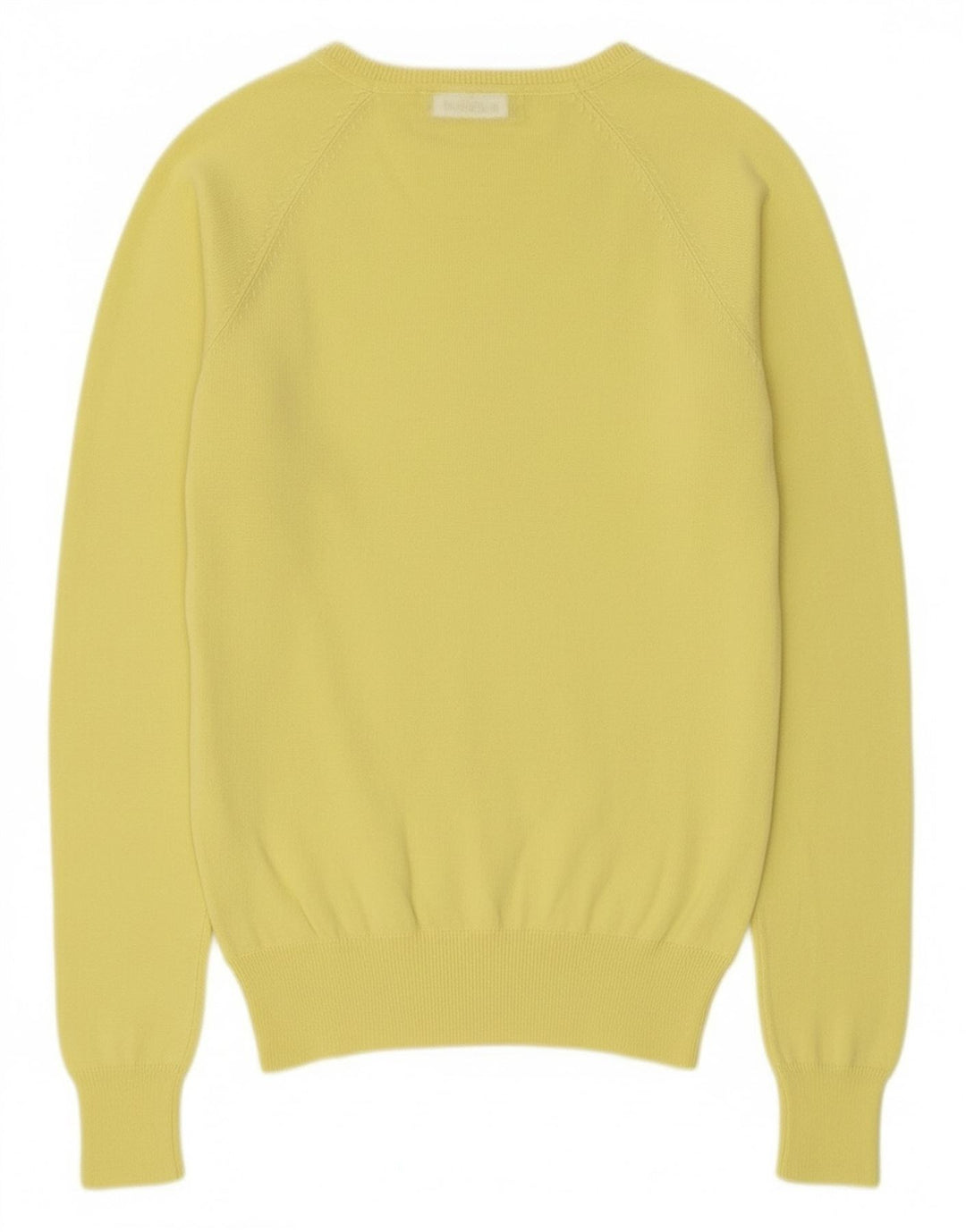 Zara Cardigan Femme Pull UK 12 Coton Jaune Moyen