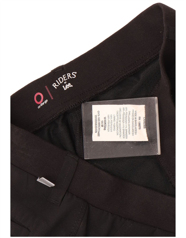 Lee Womens Riders Mini-jupe US 14 XL W36 Noir Polyester