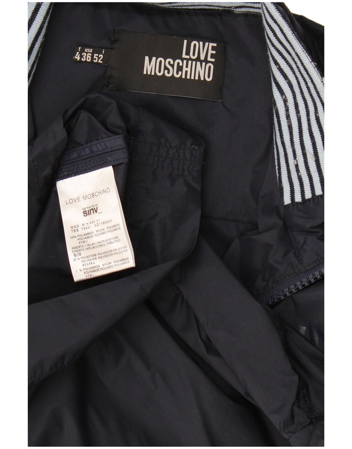 Moschino Veste de Survêtement IT 52 Large Bleu Marine Polyamide Homme