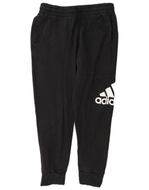 Adidas Pantalon de survêtement graphique pour homme en coton noir Taille L