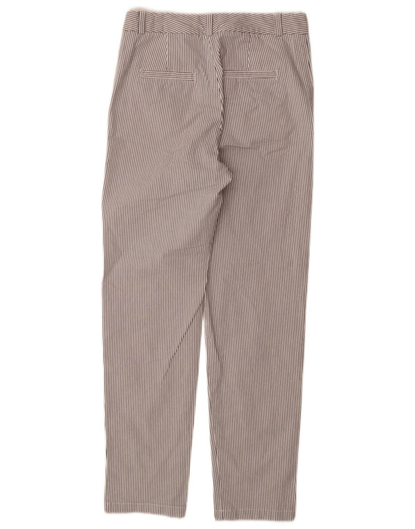 Marks & Spencer Pantalon chino pour femme UK 8 Small W28 L30 Blanc à fines rayures