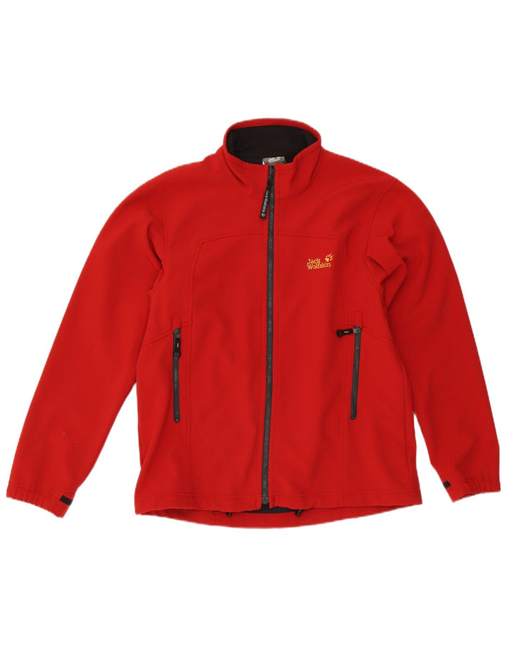 Jack Wolfskin Veste de survêtement pour homme UK 40/42 Large Rouge Polyester
