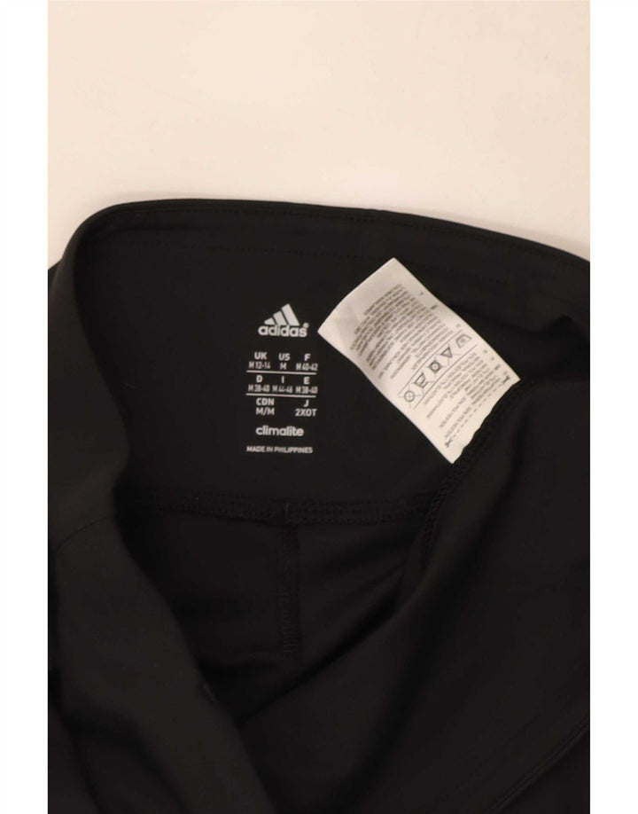 Adidas Femmes Climalite Capri Leggings UK 12/14 Moyen Noir Polyester