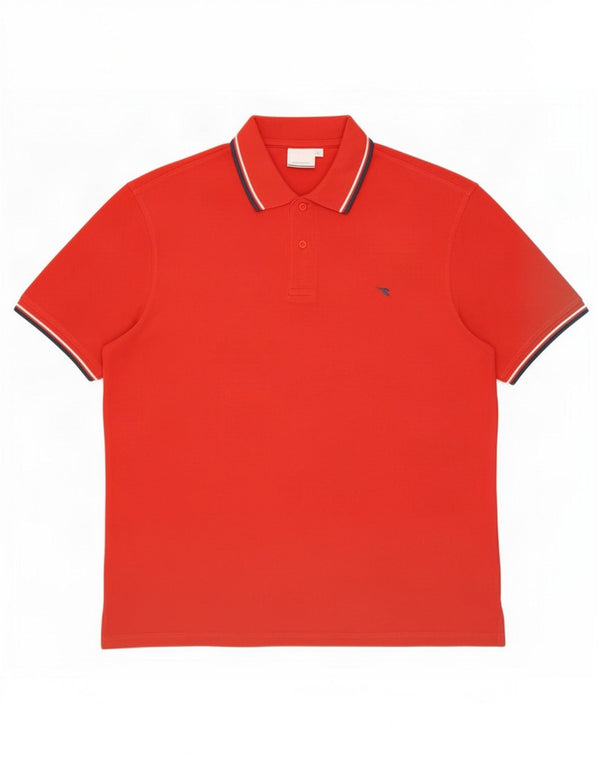 Diadora Mens Polo Shirt XL Red Cotton