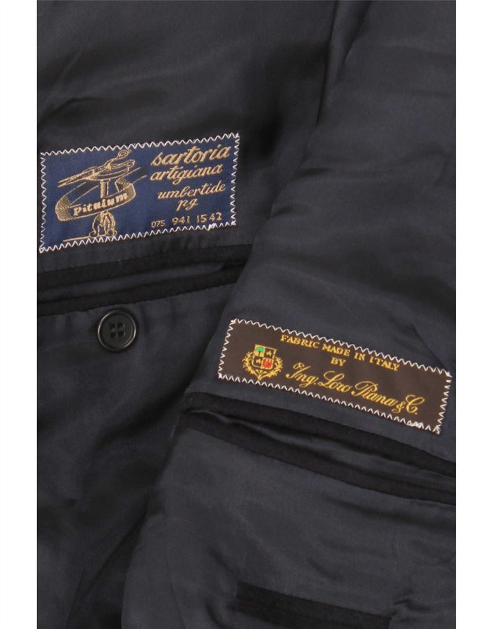 Ing Loro Piona & Co. Veste blazer pour homme UK 38 Bleu marine moyen
