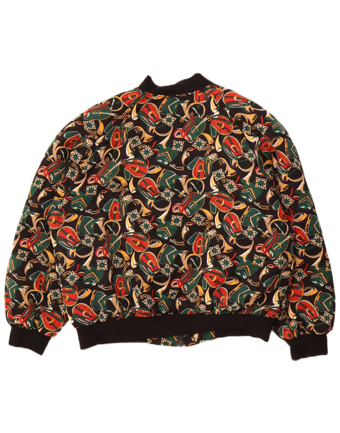EASTEX Veste bomber graphique surdimensionnée pour femme UK 14 Large Noir Polyester
