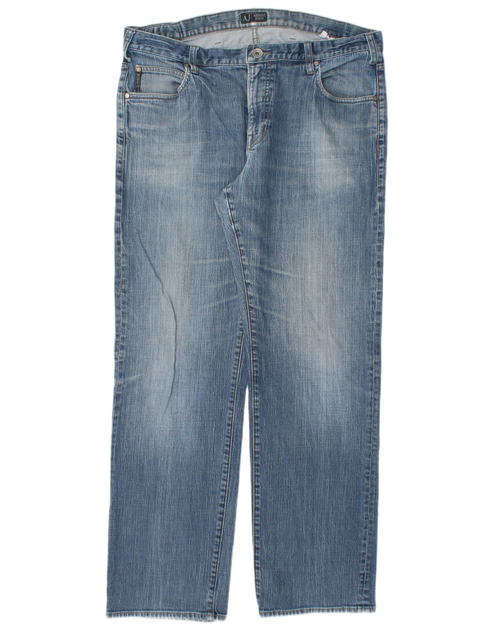 ARMANI Jean Droit W38 L34 Homme Bleu