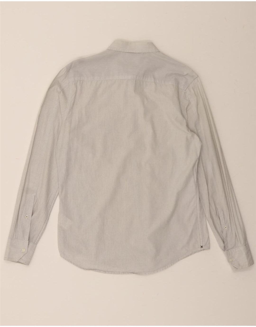 LEE Mens Shirt Medium Grey Pinstripe Cotton Vintage Lee and Second-Hand Lee from Messina Hembry 