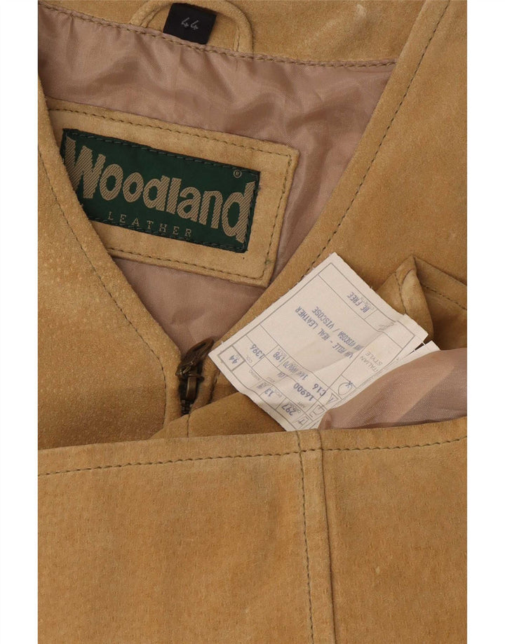 Woodland Gilet Femme En Daim IT 44 Cuir Beige Moyen